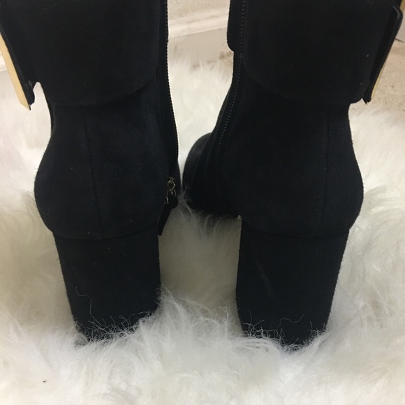 Louise et CieBlack Bootie with Gold Buckle - Picture 8 of 8